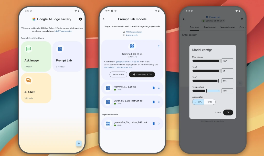 Guide: Installera Gemma 3n på android