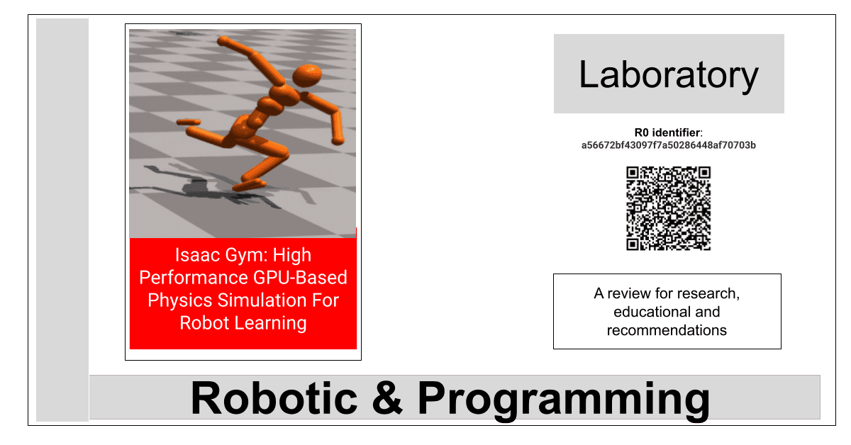 R0:a56672bf43097f7a50286448af70703b-Isaac Gym: High Performance GPU-Based Physics Simulation For Robot Learning R0:a56672bf43097f7a50286448af70703b-Isaac Gym: High Performance GPU-Based Physics Simulation For Robot Learning